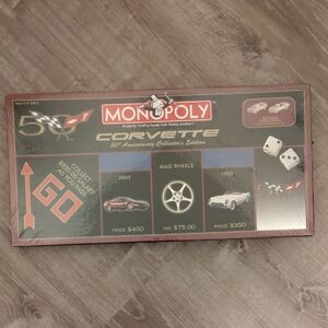 Monopoly Corvette 50th Anniversary Collector's Edition Board Game